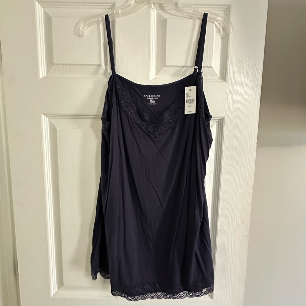 Lane Bryant Navy Lace Chemise